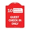Signmission Guest Check in Choose Your Limit Minute Parking, Red & White Aluminum Sign, 18" x 24", RW-1824-23932 A-DES-RW-1824-23932 - alternate 1
